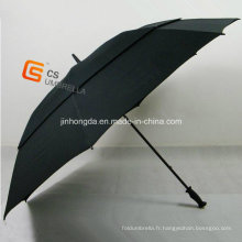 Parapluie de Golf de coupe-vent de trame en fibre de verre (YS-G1001A)